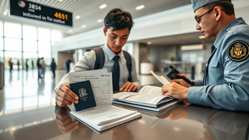Passport, court disposition, and itinerary prepared for Japan travel after a DUI