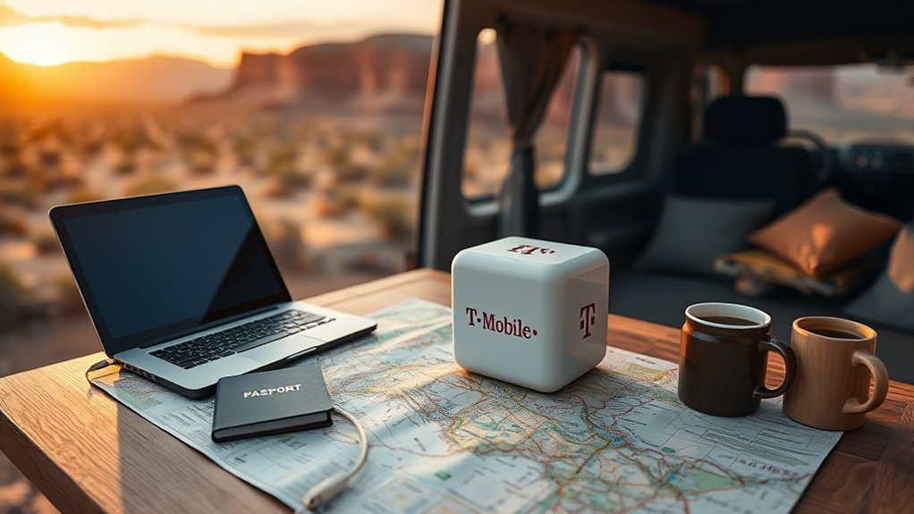 Using a T-Mobile AWAY gateway while traveling in an RV