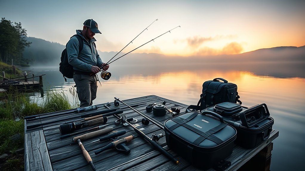 How to Fish: Best Routes & Travel Tips fishing rods, reels, and tackle packed securely for travel
