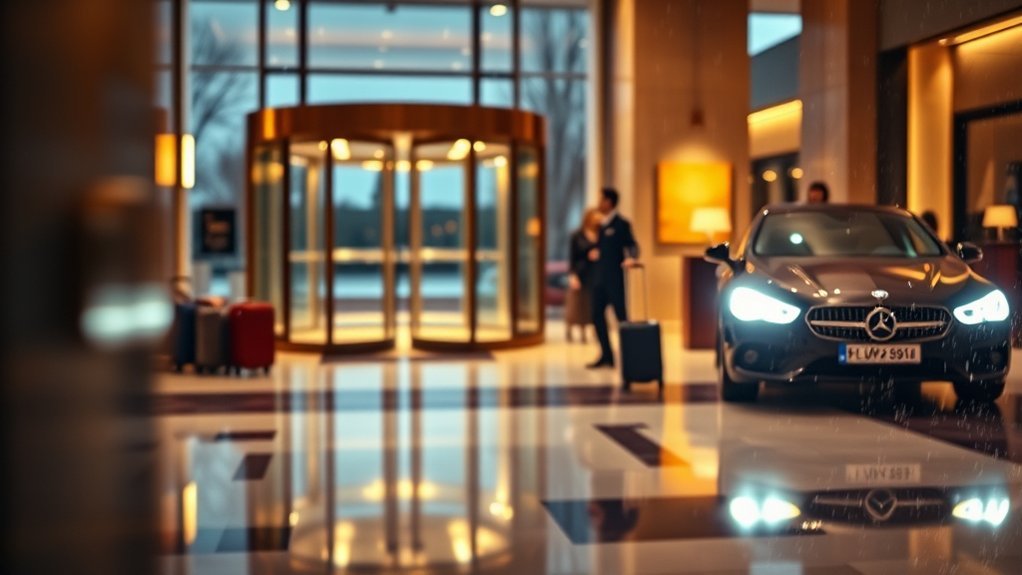 hotel front desk explaining a typical 3 PM to 4 PM check-in time
