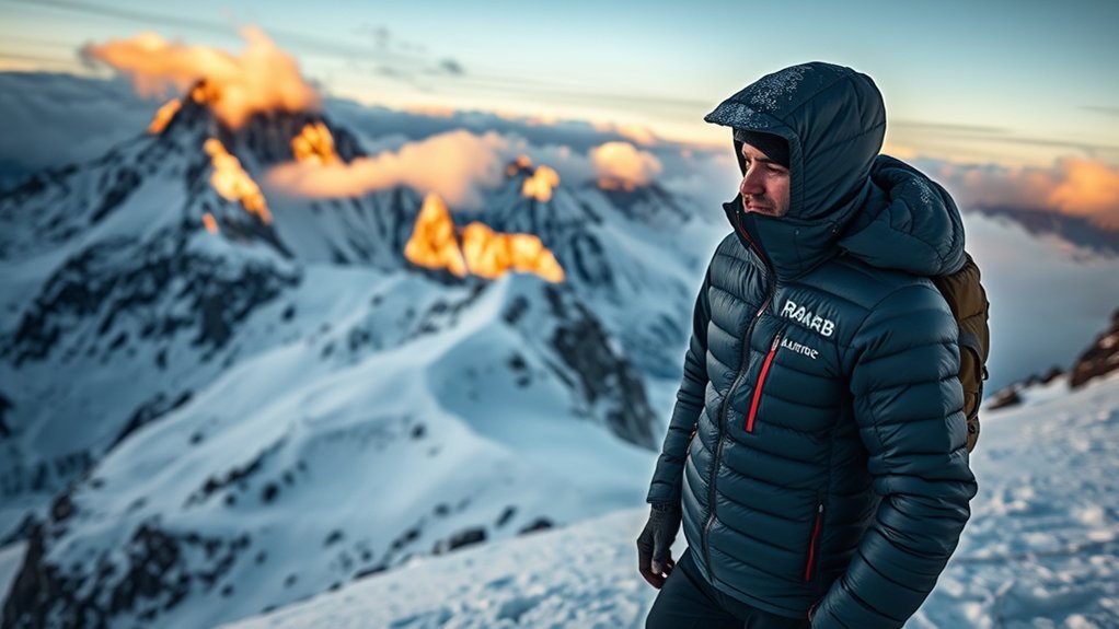 Rab Mythic Alpine ultralight down jacket for cold alpine use