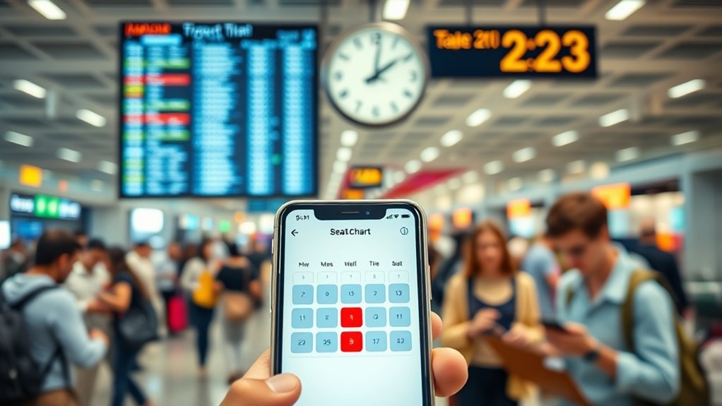 Airline booking screen using limited-seat urgency messaging