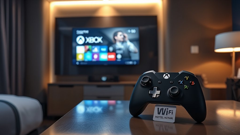 Testing the Xbox network connection after hotel Wi-Fi sign-in