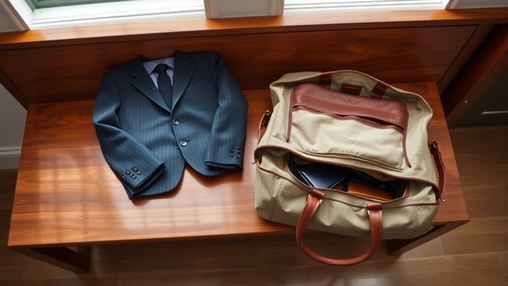 Convertible Garment Duffle Bag: Everything You Need to Know convertible garment duffle opened flat with clothes and travel essentials organized inside