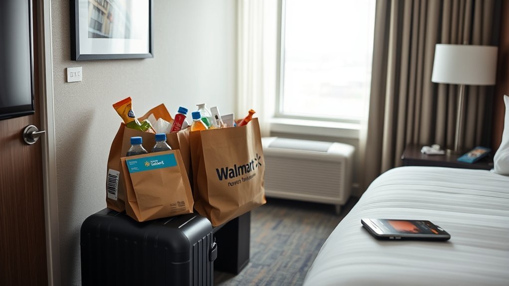 Seatac Hotel Room Walnart Delivery: Complete Hotel Guide Walmart grocery delivery arriving at a SeaTac hotel