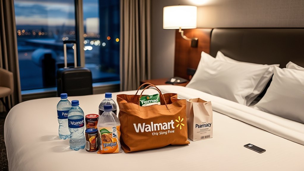 Seatac Hotel Room Walnart Delivery: Complete Hotel Guide Traveler arranging Walmart delivery for a SeaTac airport hotel
