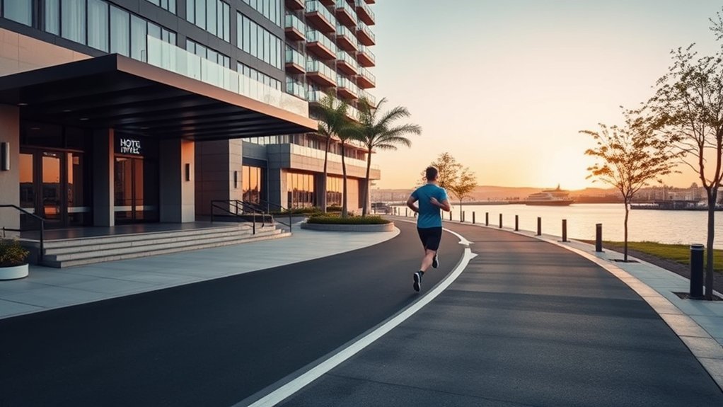 Is This Raddison: Best Routes & Travel Tips Runner warming up before Chicago BluRoute 1