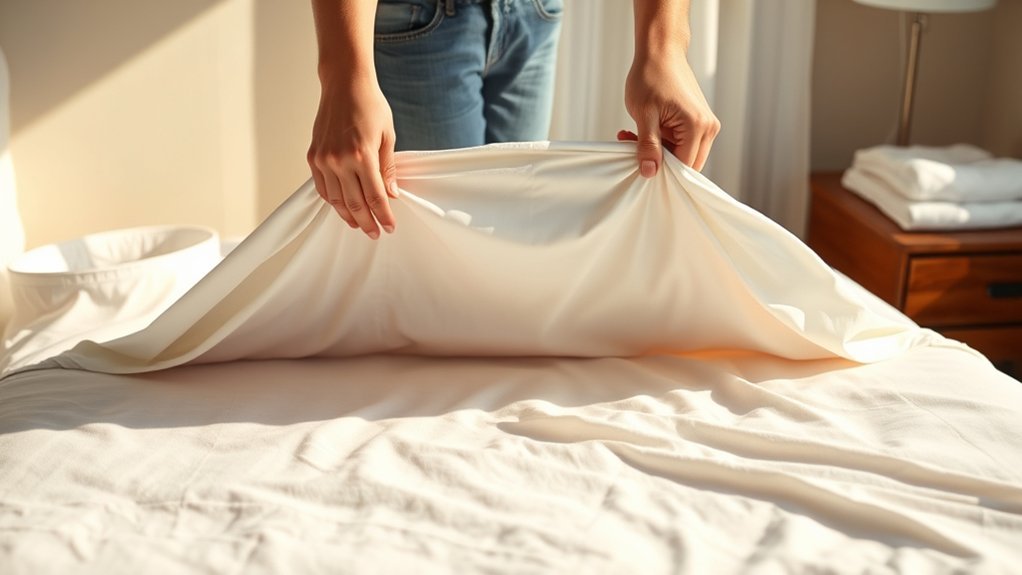 Changing Bed Sheets Wveryday Daily: Everything You Need to Know Bed sheets being washed according to their fabric care instructions