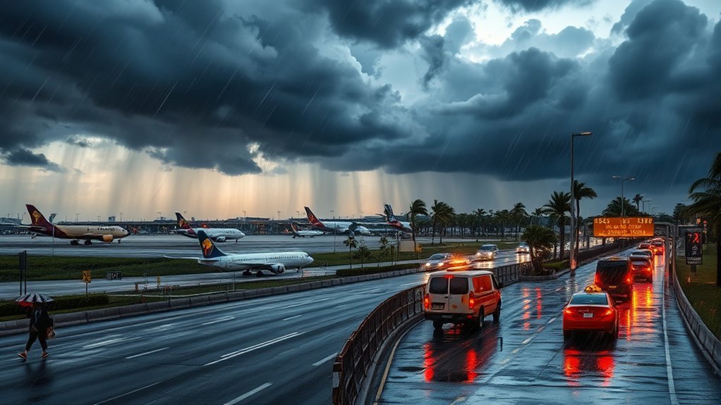 weather disrupts travel plans