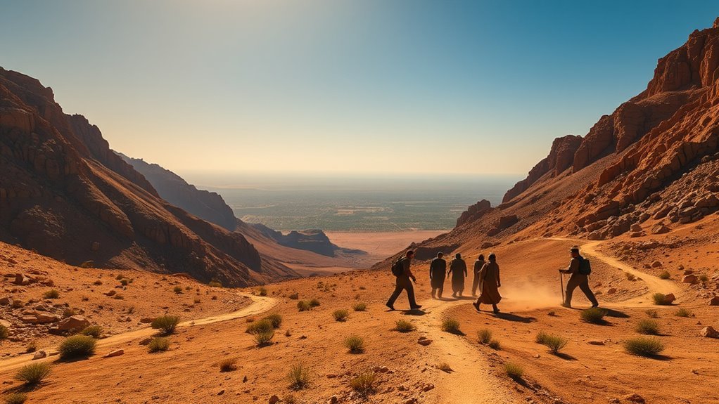 Egypt to Canaan: Biblical Route & Modern Travel Guide Illustration of Israel's wilderness journey during the biblical Exodus