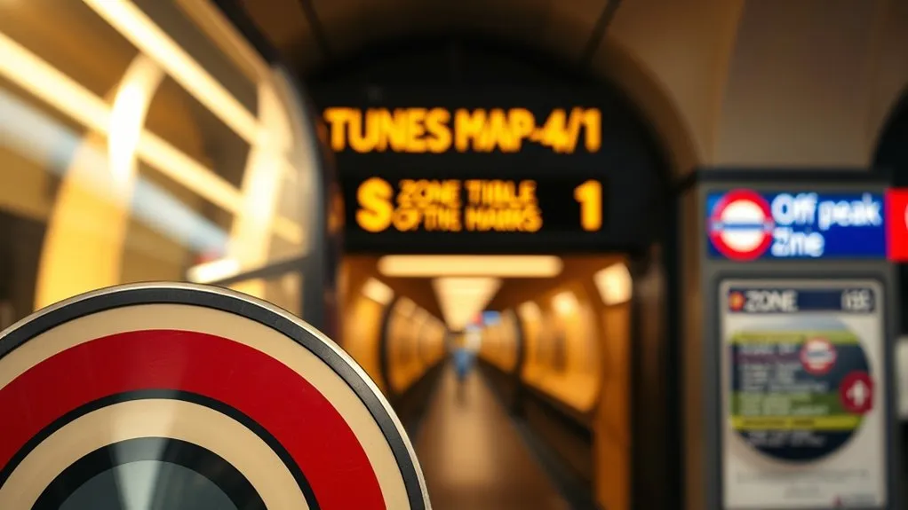 London Tube fare zones from Zone 1