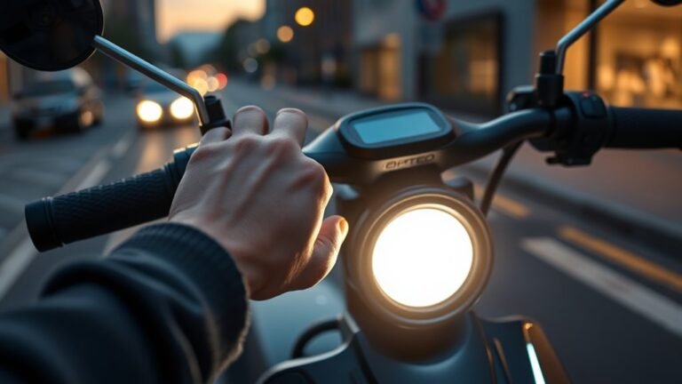 activate electric scooter lights