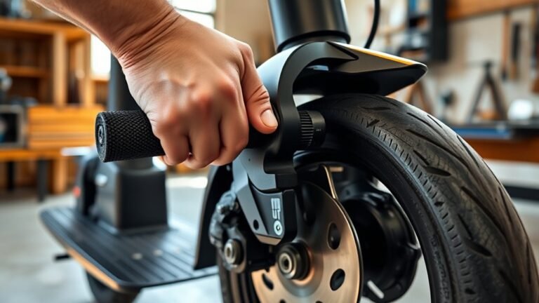 adjust electric scooter brakes