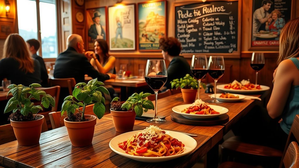 Affordable fresh pasta served at an Italian restaurant