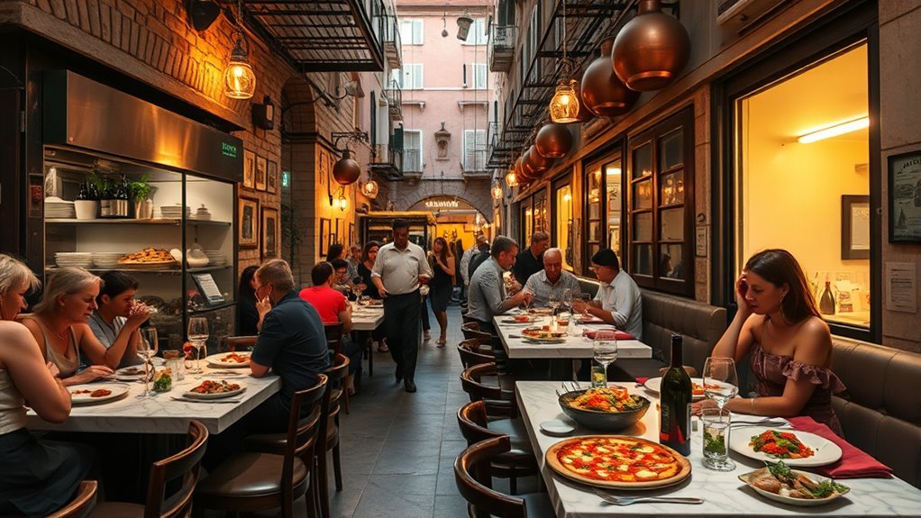 10 Best Restaurants in Naples Table set with traditional Neapolitan dishes at a restaurant in Naples