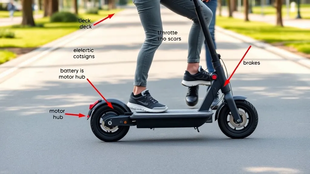 How to Ride an Electric Scooter for Beginners: Step-by-Step Guide battery powered electric scooter motor and controls explained