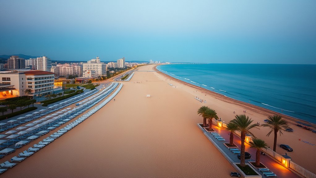Lido di Jesolo beach promenade and nightlife on the Veneto coast