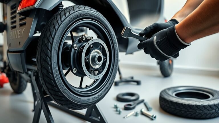 change electric scooter tire