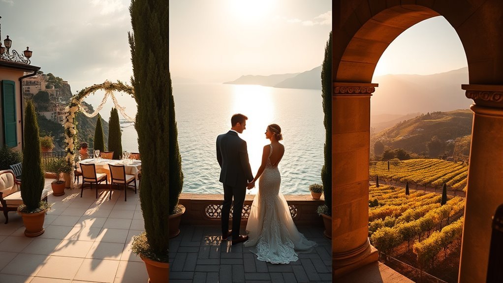 10 Best Wedding Locations in Italy for Your Dream Day couple comparing wedding venue locations in Italy