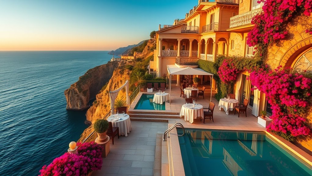 10 Best Hotels in Tropea, Italy Sea-view hotel terrace overlooking the Calabrian coast near Tropea
