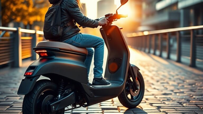 comfortable seated electric scooter