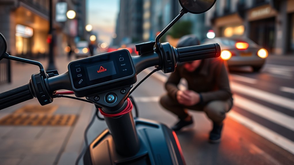 What Does F2 Error Mean on an Electric Scooter? electric scooter display showing an electronic control or communication fault