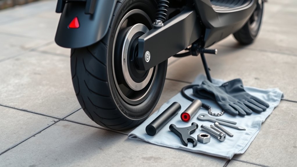 How to Fix a Flat Tire on an Electric Scooter confirm flat tire tools