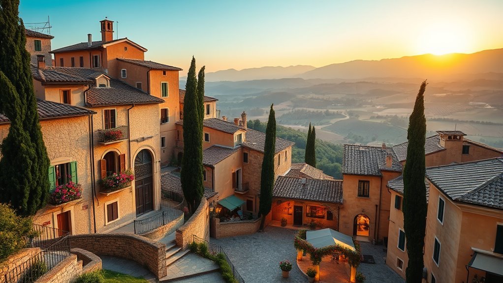 Artisan workshops and cultural experiences in an Italian small town