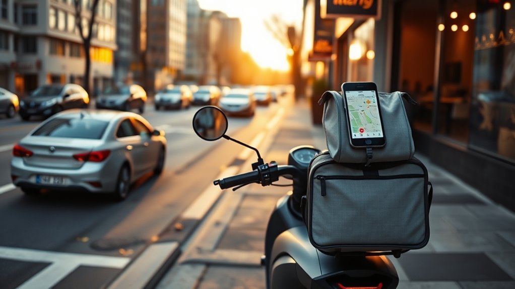 doordash on electric scooter