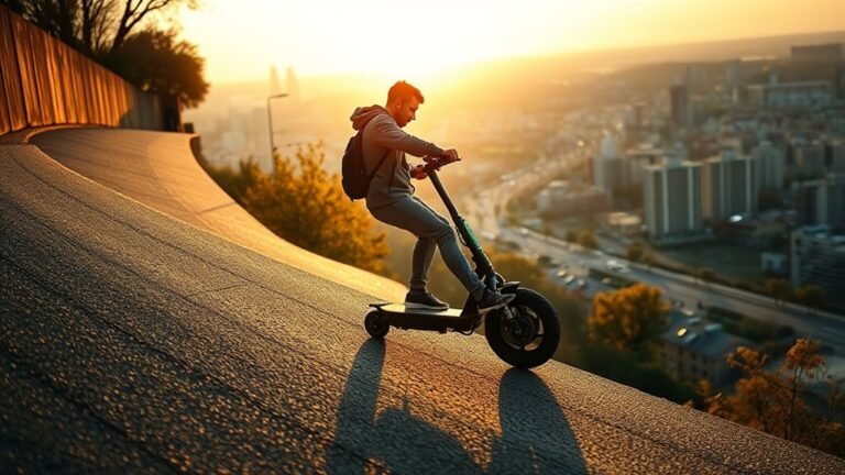 electric scooters and hills