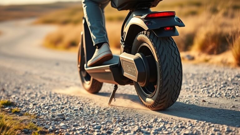 electric scooters on gravel