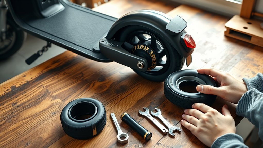How to Change the Front Inner Tube on an Electric Scooter essential tools for repair