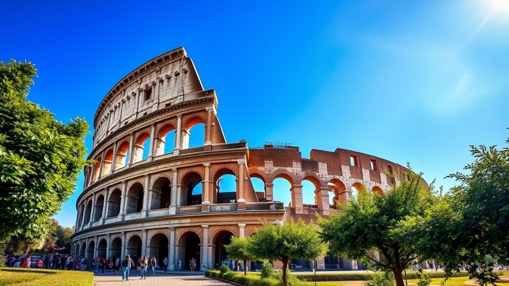 30 Best Things to Do in Rome, Italy Exterior arches of the Colosseum in Rome, Italy
