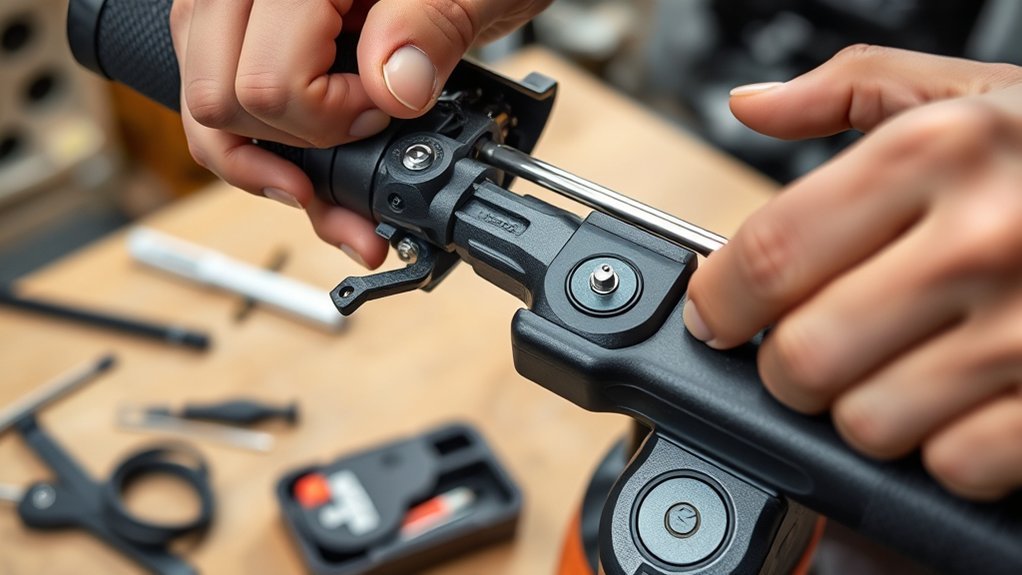 How to Fix an Electric Scooter Throttle Xiaomi M365 thumb throttle and rubber handlebar grip