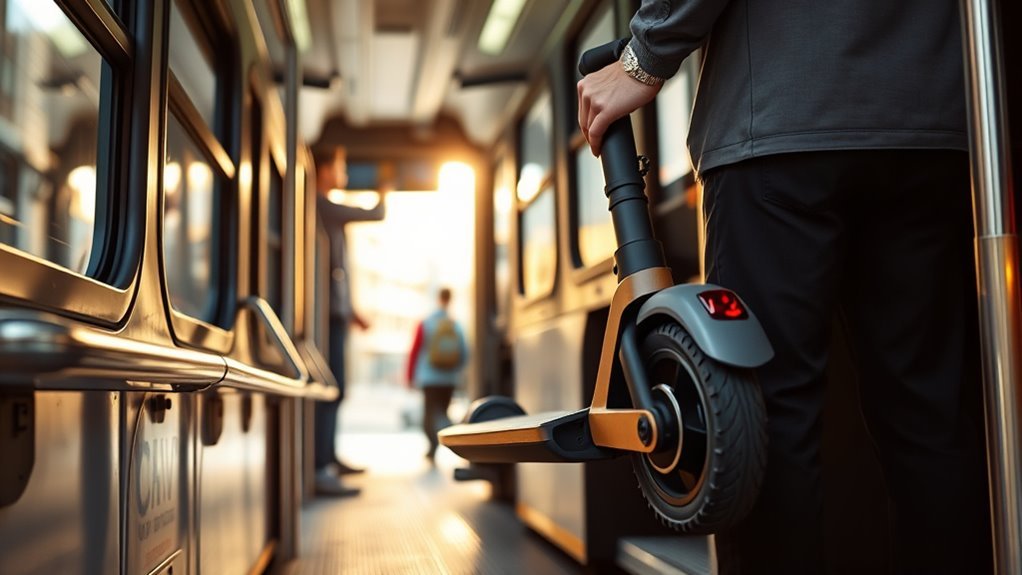 folded scooter bus rules