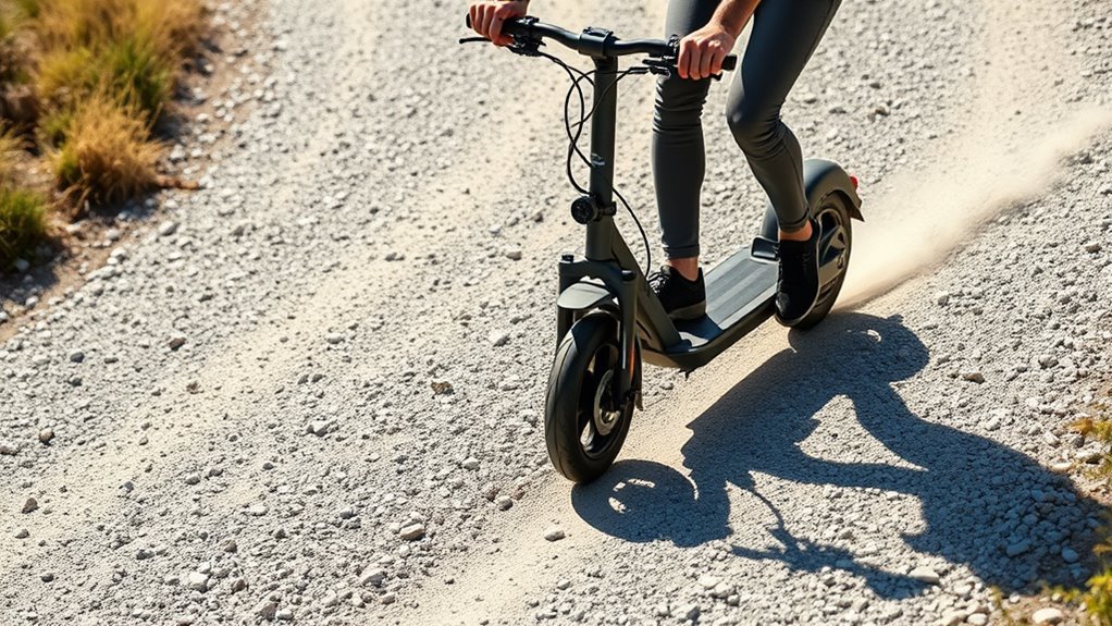 gravel riding requires caution