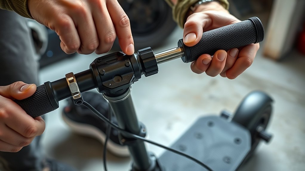 How to Tighten Electric Scooter Handlebars identify and fix wobble