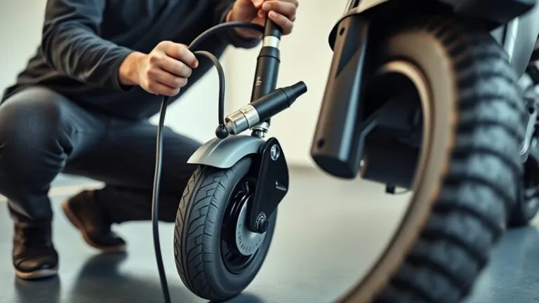 inflate electric scooter tires