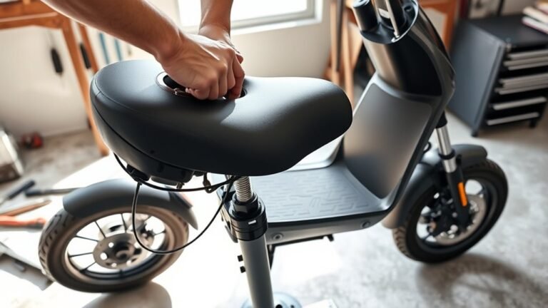 How to Put a Seat on an Electric Scooter install seat on scooter