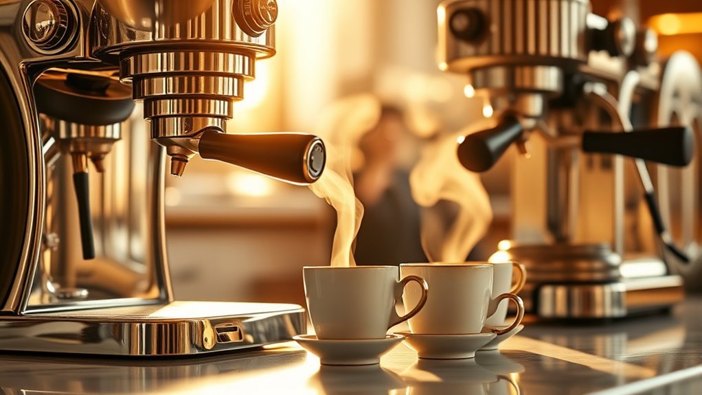 10 Best Italian Coffee Machine Brands Italian espresso machine showing stainless steel craftsmanship and brewing controls