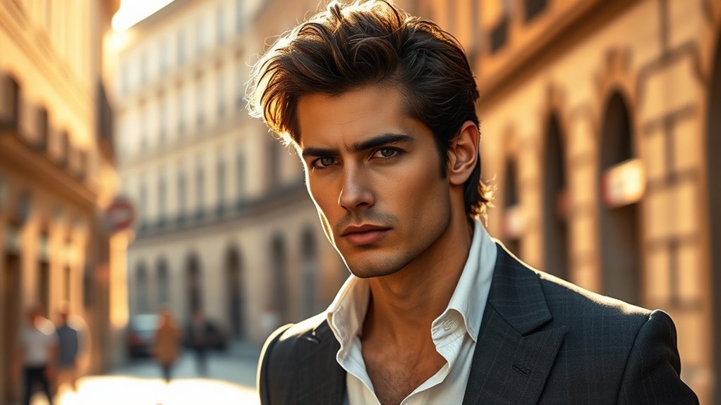 Paul Ferrari: The Iconic Italian Male Model italian model with striking presence