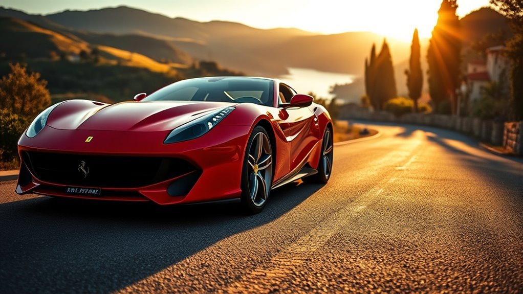 Ferrari supercar representing Italian automotive engineering