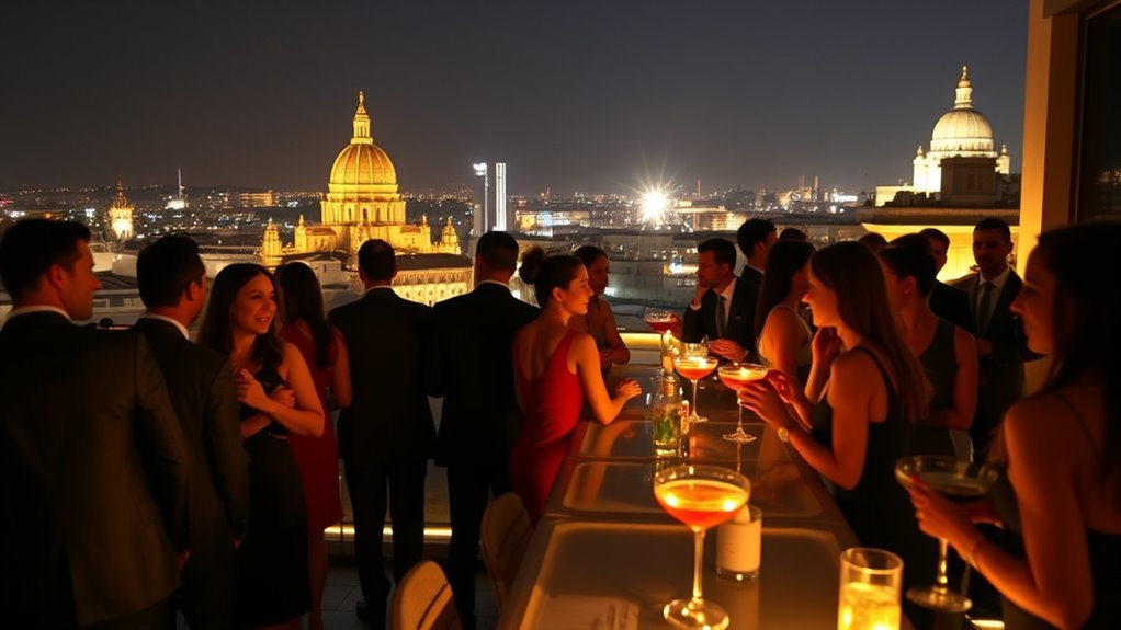 10 Best Nightlife Destinations in Italy Cocktail bar and nightlife atmosphere in Milan, Italy