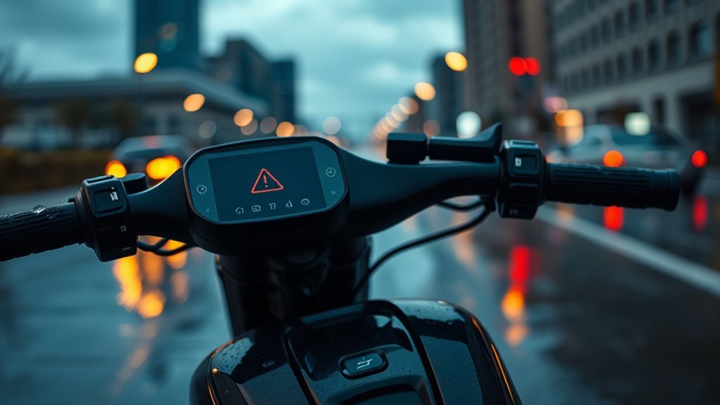 Electric scooter motor controller communication failure diagram and wiring inspection