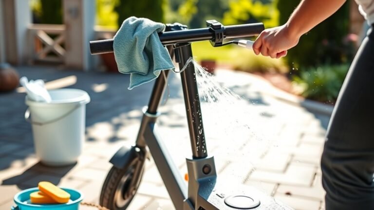 proper electric scooter cleaning