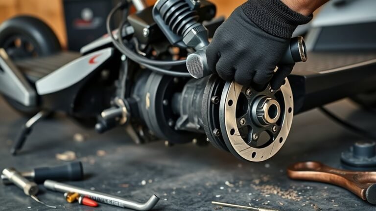 How to Remove the Rear Wheel on an Electric Scooter remove electric scooter wheel