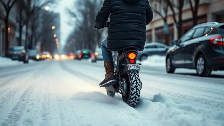Can You Ride an Electric Scooter in the Snow? riding electric scooters snowy conditions