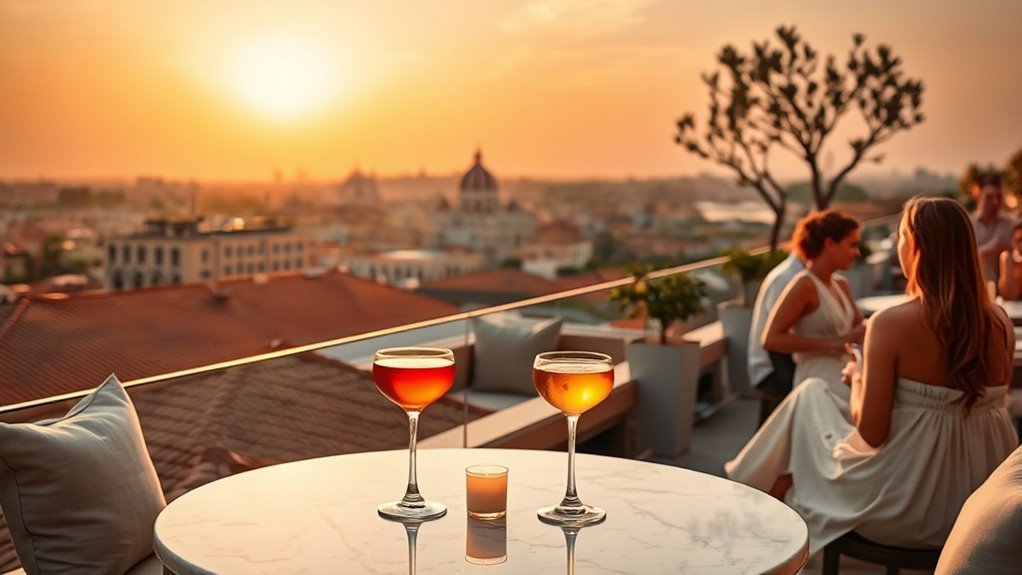 15 Best Rooftop Bars in Rome, Italy rooftop bar essentials plan for visiting Rome hotel terraces