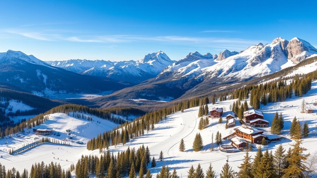 10 Best Ski Resorts in Northern Italy skiers enjoying a panoramic mountain piste in Northern Italy
