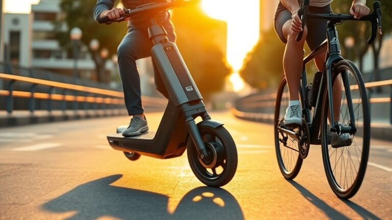 Electric Scooter vs Bicycle: Which Is Faster? speed comparison scooter vs bicycle